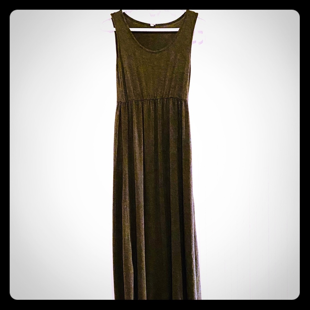 Pink Blush Maternity Maxi Dress Small Charcoal
